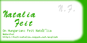 natalia feit business card